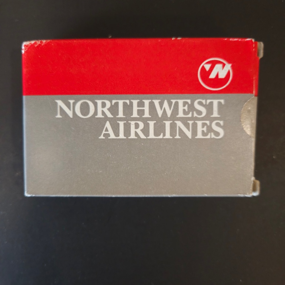 Northwest Airlines Red and Gray Box